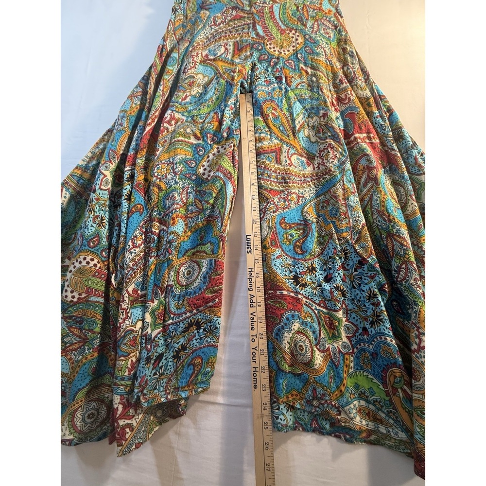 Ladies Tropic Bliss Palazzo Pant Paisley Print Size M